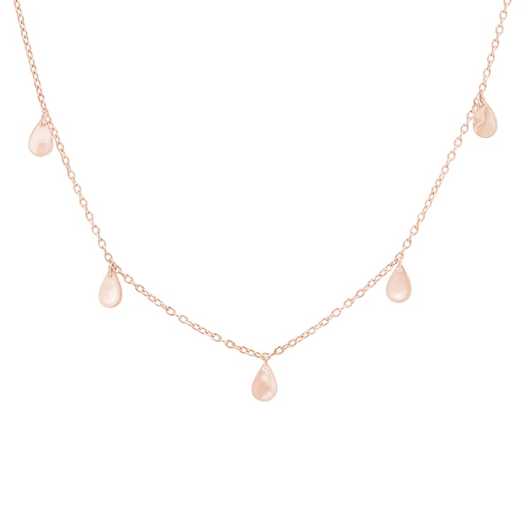 Stříbrný náhrdelník s drobnými kapkami Lucie 82130