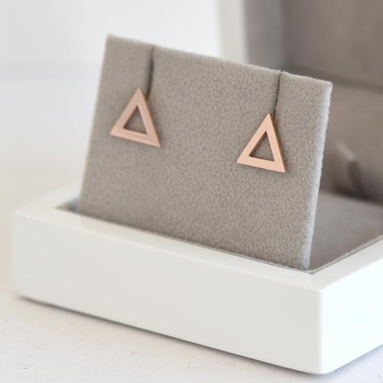 Náušnice z růžového zlata 28697