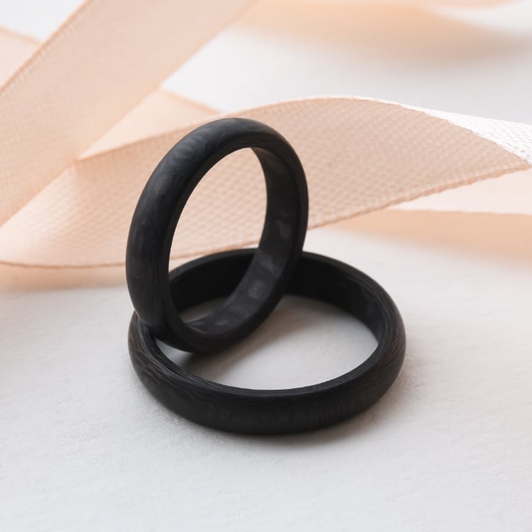 Snubní karbonové prsteny 77395