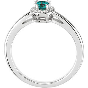 Zlatý diamantový prsten s alexandritem 399