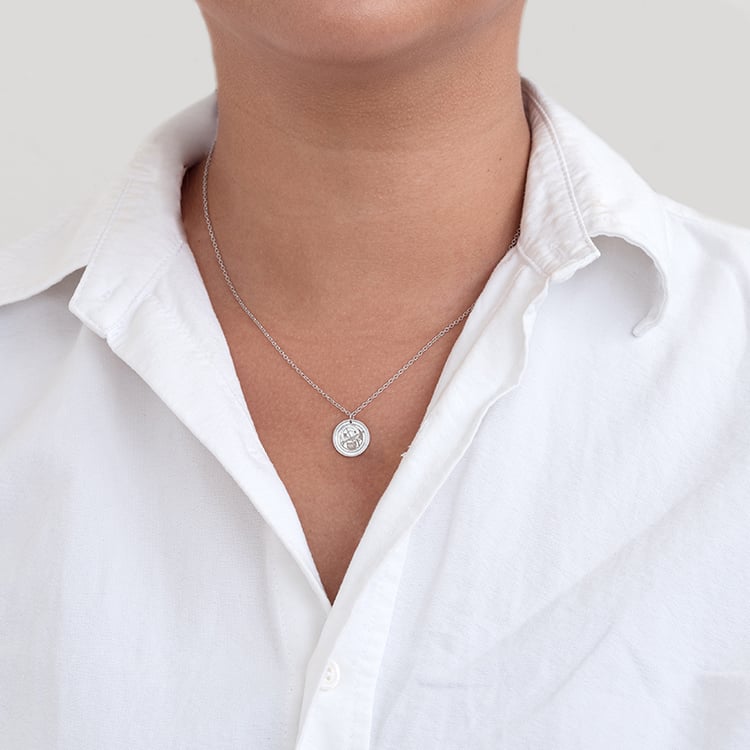 Personalizovaný stříbrný přívěsek Staroměstský orloj 128947