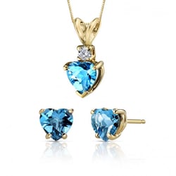 Zlatá kolekce se srdíčkovými topazy Richelle