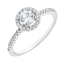 Zásnubní prsteny s diamanty <br/>v halo stylu