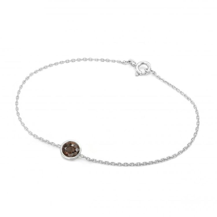 Zlatý náramek s kouřovým quartzem Larkin 20811