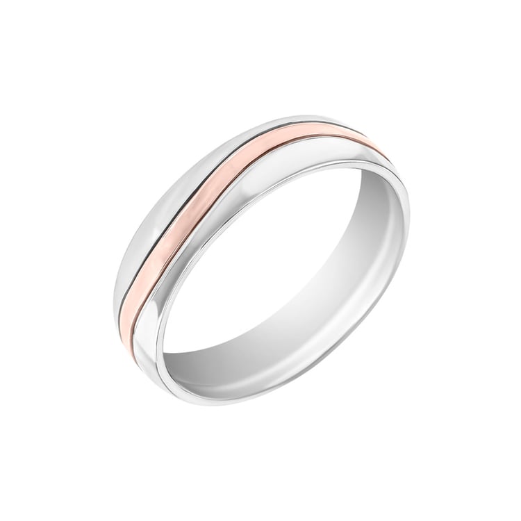 Pánský komfortní prsten ze zlata 33493