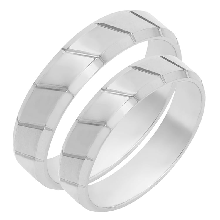 Snubní prsteny z bílého zlata 78621