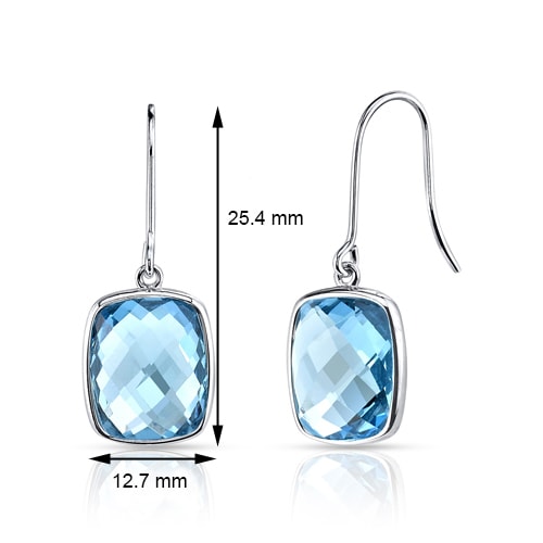 Zlaté náušnice s topazy 27406