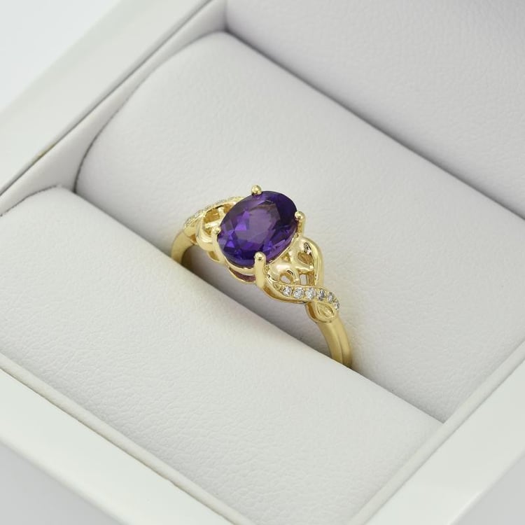 Prsten s ametystem 31461