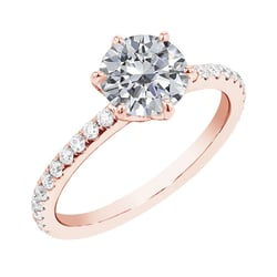 Zásnubní prsten s moissanity Fabio