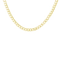 Středně silný panzer řetízek 55 cm z 14k zlata