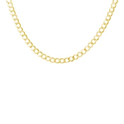 Středně silný panzer řetízek 55 cm z 14k zlata