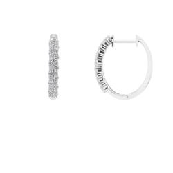 Kruhové náušnice s lab-grown diamanty Nicholls