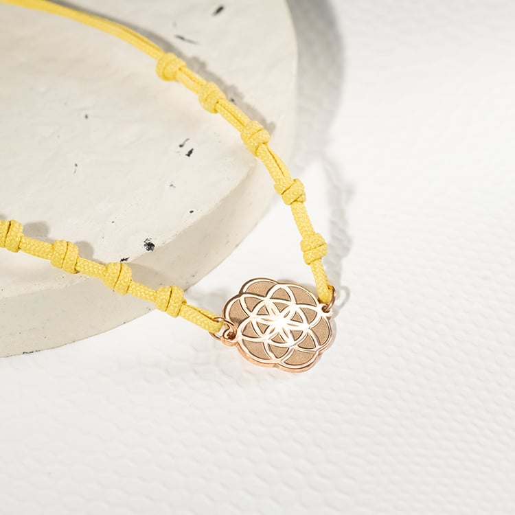 Provázkový jóga náramek Květ života 133864