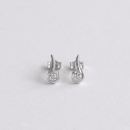 Elegantní náušnice s 0.20 ct diamanty Evert