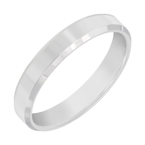Zlaté minimalistické snubní prsteny se zkosenými hranami Varden