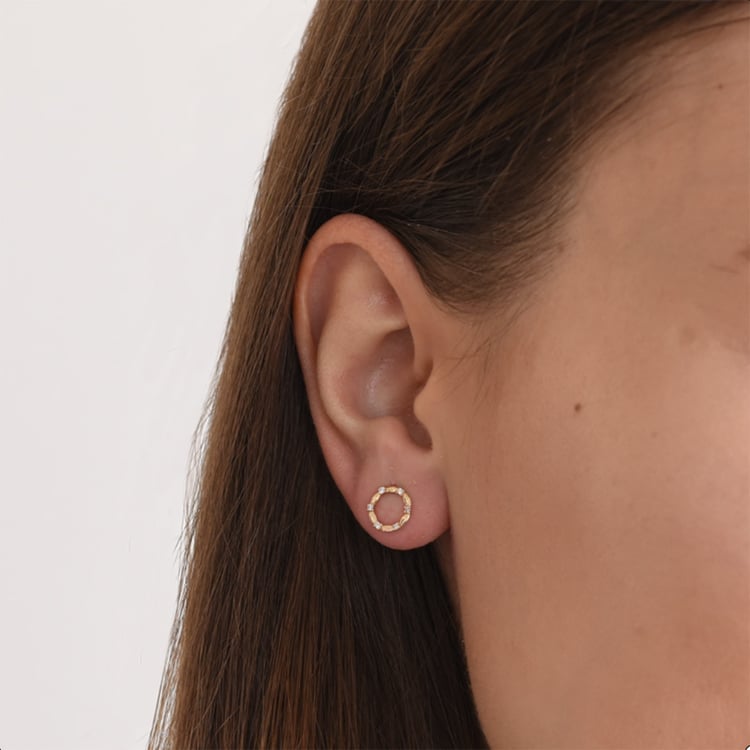 Minimalistické stříbrné náušnice 73277