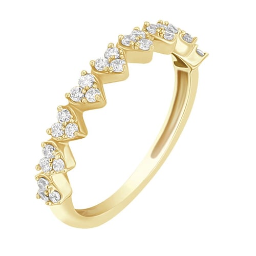 Srdíčkový eternity prsten s lab-grown diamanty Mihai