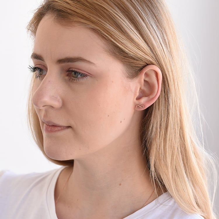 Náušnice s motivem nekonečna Infinity 62346