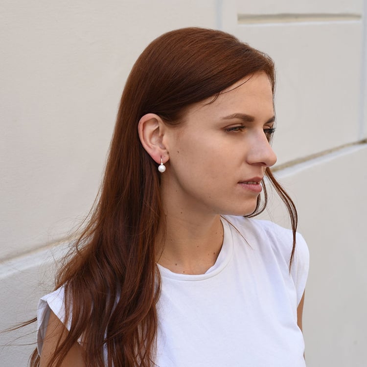 Náušnice s perlou 66798