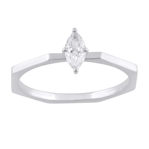 Zlatý prsten s lab-grown diamantem Julia