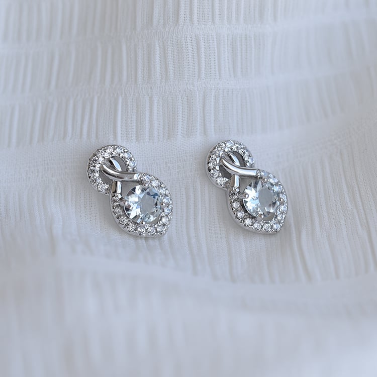 Stříbrné náušnice 64309