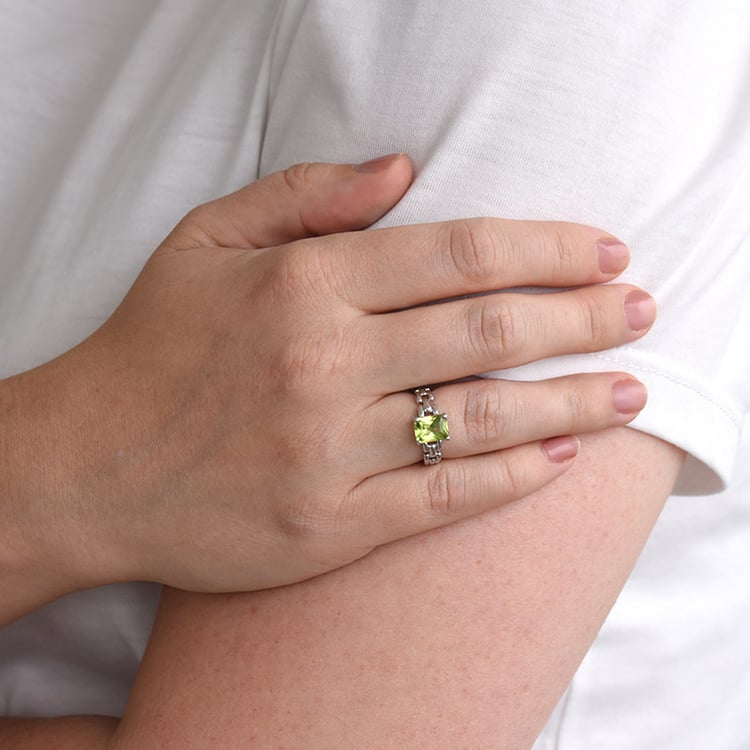 Unikátní prsten s olivínem 84706