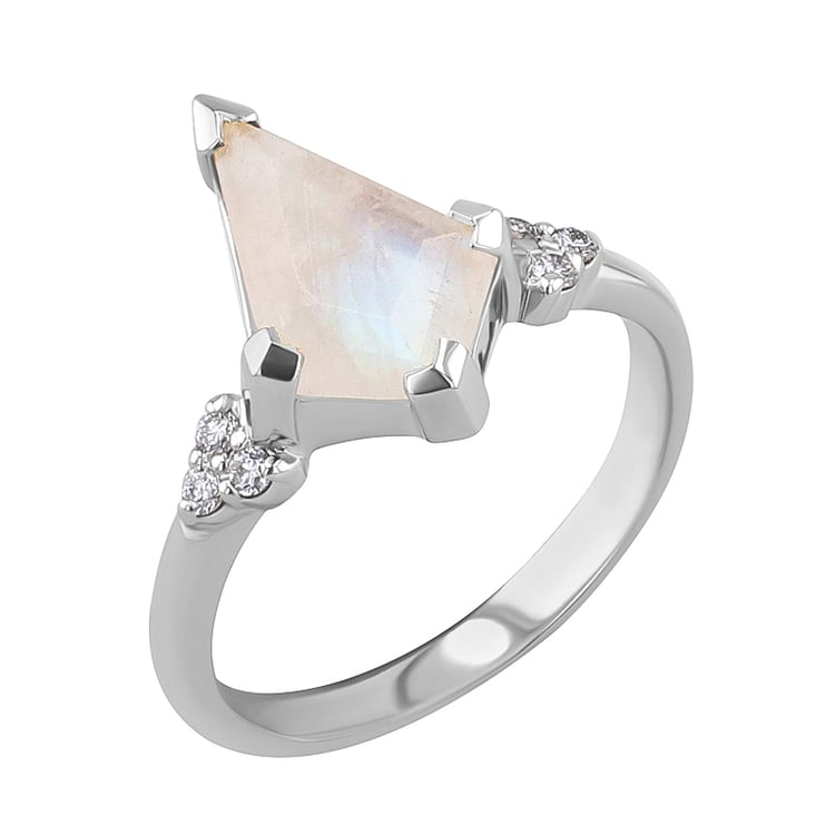 Jedinečný prsten s měsíčním kamenem Kettil