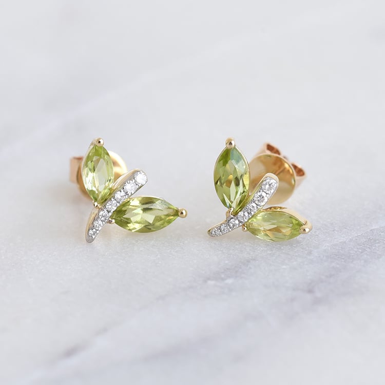 Ametystové náušnice s diamanty 86884