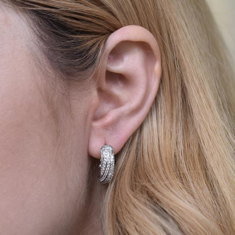 Zirkonové náušnice 29347