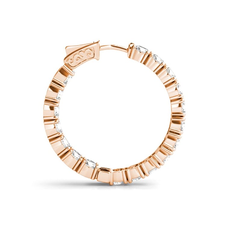 Stříbrné kruhové náušnice se zirkony Elibi 149940