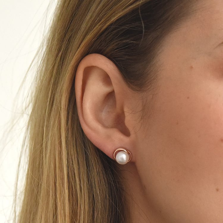 Náušnice s perlou 73893