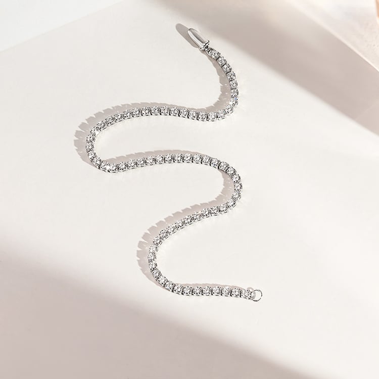 Zlatý tenisový náramek s lab-grown diamanty Shimayra 156071