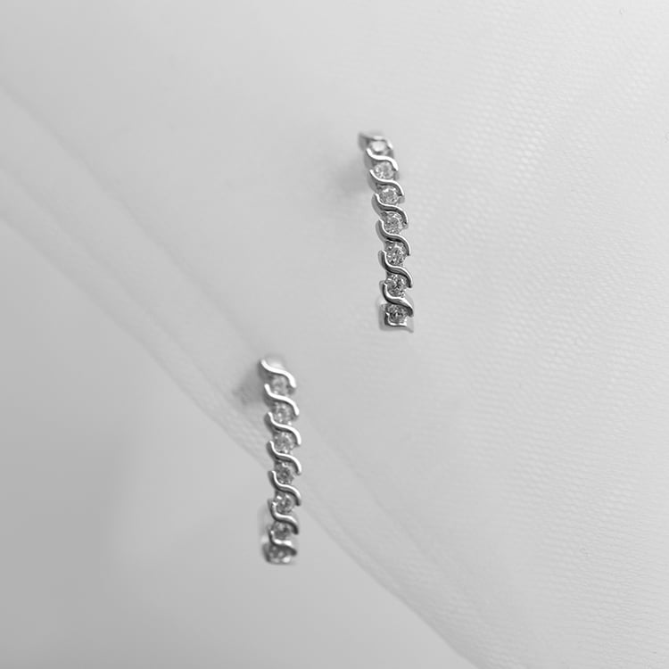 Náušnice s diamanty 58355