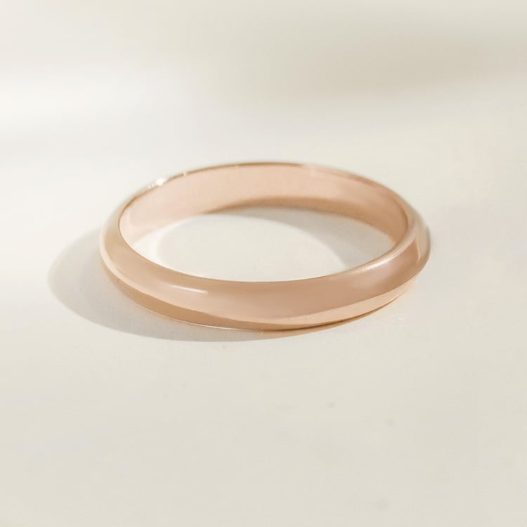 Půlkulaté snubní prsteny ze zlata v barvě hazelnut Ebie 163731