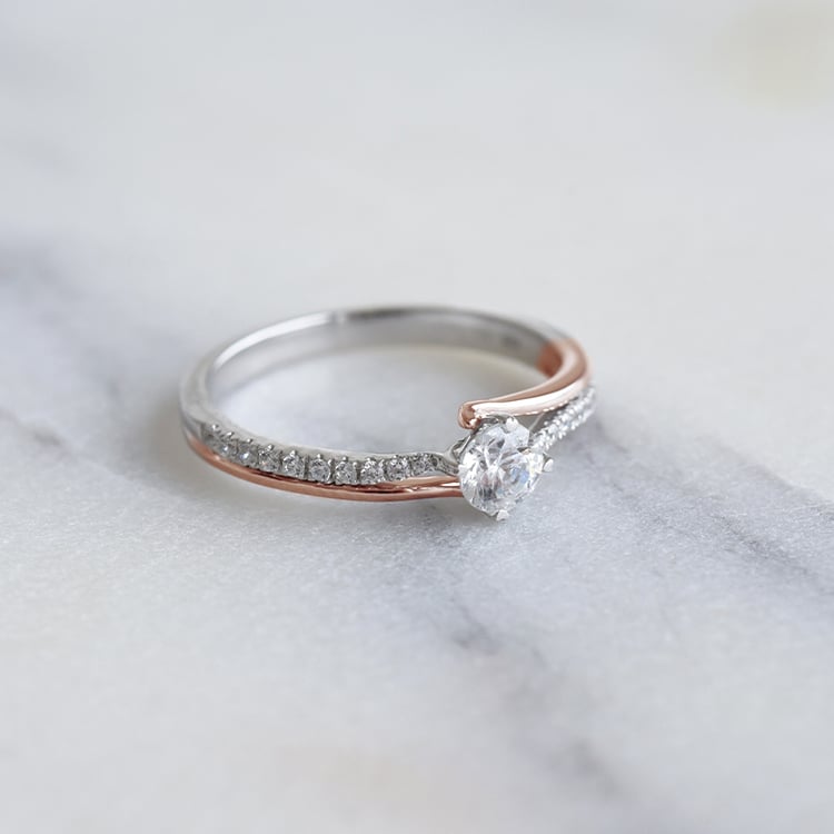 Diamantový prsten ze zlata 87125