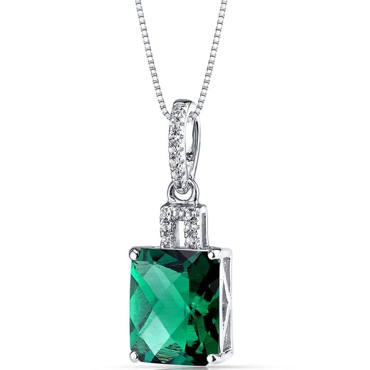 Smaragdový přívěsek ze zlata zdobený topazy Valli