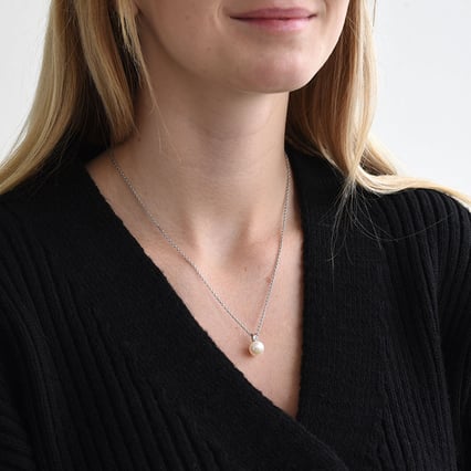 Perlový přívěsek se zirkonem Avanti