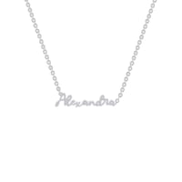 Stříbrný náhrdelník se jménem Amael