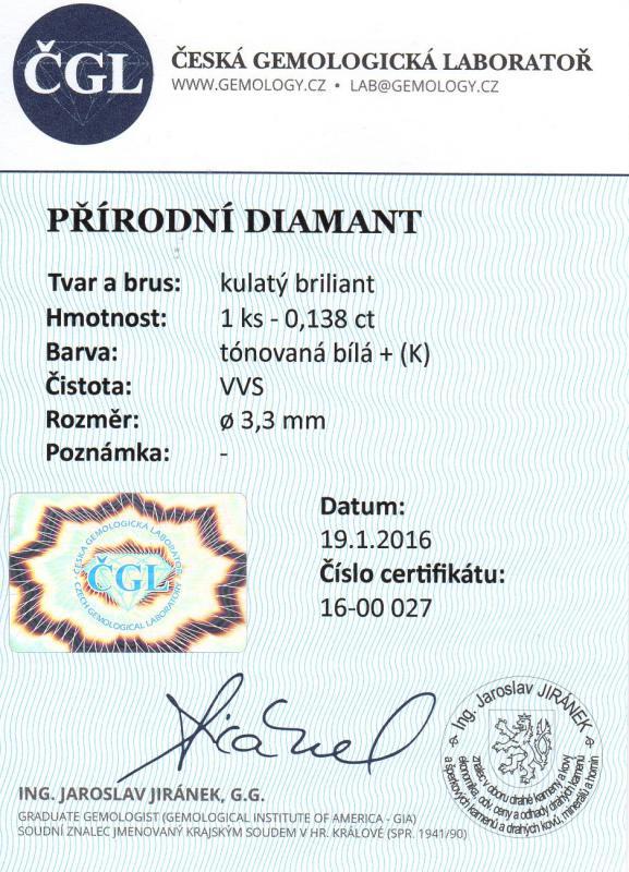 ČGL Certifikát 7998