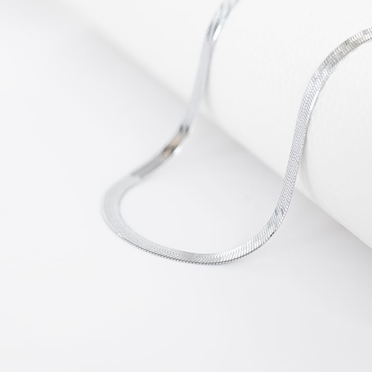Herringbone plochý řetízek 45 cm ze stříbra 129592