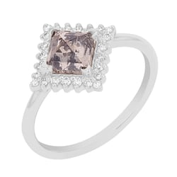 Prsten se salt and pepper diamantem a lab-grown diamanty Guerra