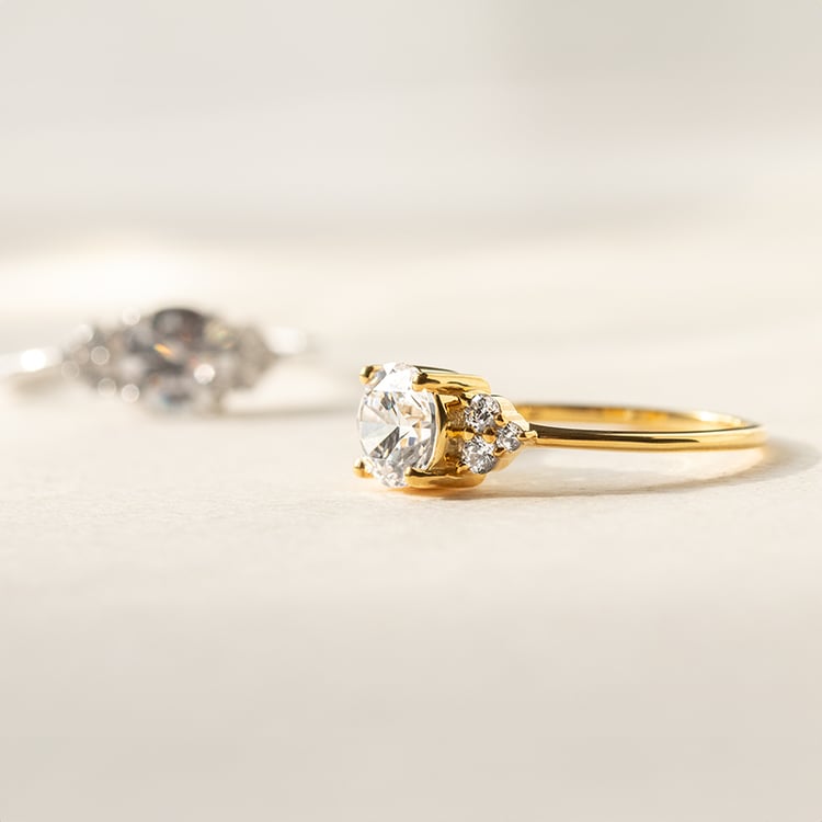 Zásnubní prsten s lab-grown diamanty Agathe 139485