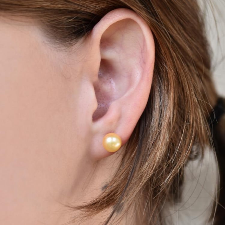 Perlové stříbrné náušnice 2632