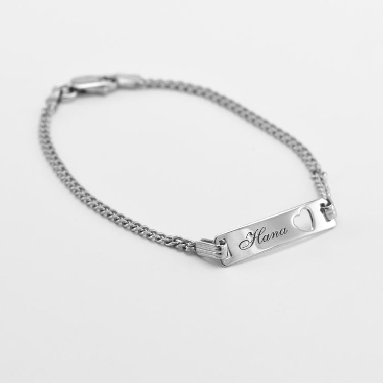 Dětský náramek ze stříbra s gravírem pro holčičku 45938