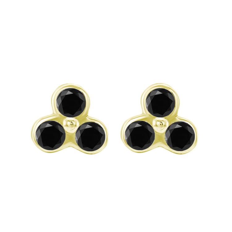 Zlaté diamantové náušnice 63695