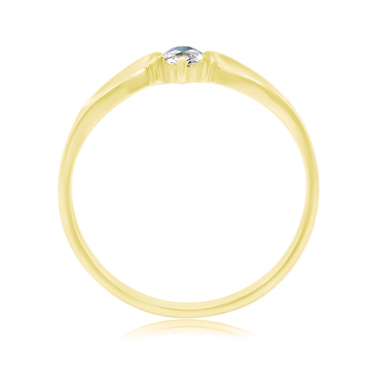 Prsten ze žlutého zlata 21820