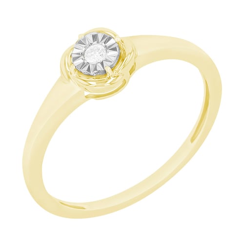 Prsten s diamantem ve stylu solitaire Catello
