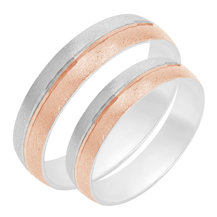 Snubní prsteny z růžového zlata 80383