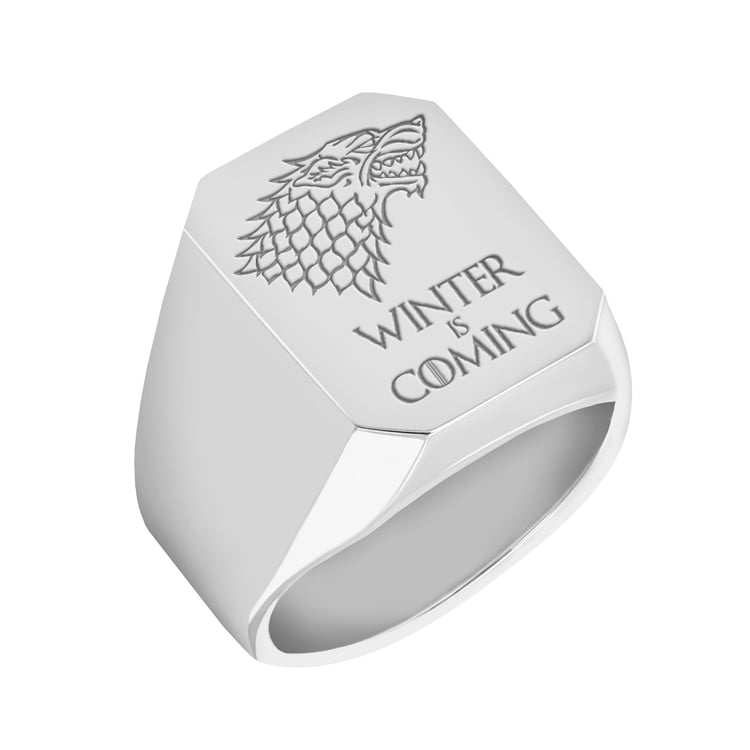 Gravírovaný pánský prsten ze zlata 40659