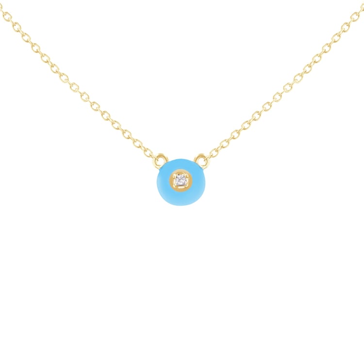 Keramický náhrdelník s lab-grown diamantem Celina 120910